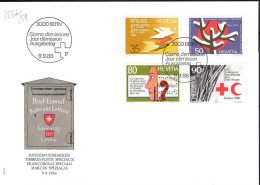 Suisse Poste Obl Yv:1256/1259 Commémorations Bern 9-9-86 Fdc - FDC