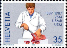 Suisse Poste N** Yv:1284 Mi:1351 Boucher - Unused Stamps