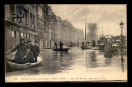 75 - PARIS 6EME - INONDATIONS DE 1910 - QUAI DES GRANDS-AUGUSTINS - EDITEUR L.L. N°232 - District 06