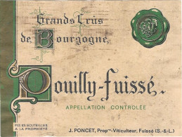 Pouilly-Fuissé - J. PONCET Prop-Viticulteur , Fuissé (S. & L.) - Bourgogne