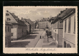 AK Helmbrechts, Luitpoldstrasse Mit Passanten  - Helmbrechts