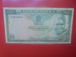 ZAMBIE 2 KWACHA 1972-84 Signature N°4 Circuler (B.34) - Zambia