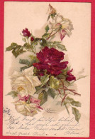 AE313 FANTAISIES FLEURS ROSES AQUARELLE C.KLEIN PRECURSEUR 1902 - Klein, Catharina