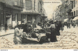 06 NICE MARCHE AUX FLEURS FACADE DE L'OPERA - Markets, Festivals