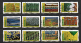 - FRANCE Adhésifs N° 1942/53 Oblitérés - Série Complète MOSAÏQUES DE PAYSAGES 2021 (12 Timbres) - - Used Stamps
