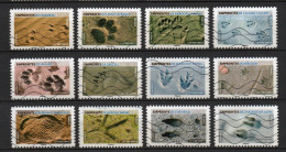 - FRANCE Adhésifs N° 1956/67 Oblitérés - Série Complète EMPREINTES D'ANIMAUX 2021 (12 Timbres) - - Used Stamps
