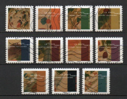 - FRANCE Adhésifs N° 1968/78 Oblitérés - Série Complète VASSILY KANDINSKY 2021 (11 Timbres) - Tableau Dans Le Cercle - - Used Stamps