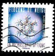 France Poste AA Obl Yv:1638 Mi:7182 Flocons De Neige En Microscopie Optique (Lign.Ondulées) - Used Stamps