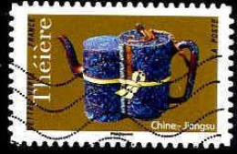 France Poste AA Obl Yv:1617 Mi:7100 Théière Chine Jiangsu (Lign.Ondulées) - Used Stamps