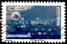 France Poste AA Obl Yv:1507 Mi:6932 Bulles D'air Dans La Glace (Lign.Ondulées) - Used Stamps