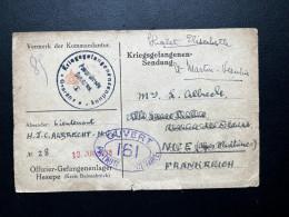 CARTE KRIEGSGEFANGENENSENDUNG 1918 /  POUR ST MARTIN FRANCE - Prigionieri