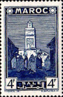 Maroc (Prot.Fr) Poste N** Yv:194 Mi:170 Salé Mosquée (Petit Def) Pli - Ongebruikt