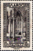 Maroc (Prot.Fr) Poste N** Yv:148 Mi:115 Tombeaux Saadiens Marrakech (Impres.au Dos) - Unused Stamps