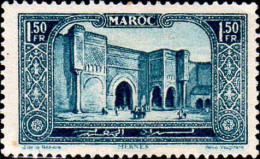 Maroc (Prot.Fr) Poste N** Yv:119 Mi:72 Meknes Bab-el-Mansour - Unused Stamps