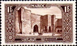 Maroc (Prot.Fr) Poste N** Yv:116 Mi:69 Meknes Bab-el-Mansour - Unused Stamps