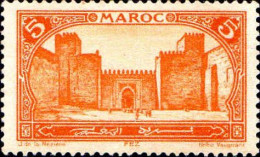 Maroc (Prot.Fr) Poste N** Yv:101 Mi:53 Fez Bab-Segma - Unused Stamps