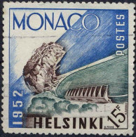 Monaco Poste Obl Yv: 391 Mi:463 Helsinki Stade Louis II (Obl.mécanique) Dents Courtes - Used Stamps