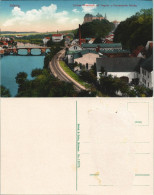 Leisnig Schloss Mildenstein Mit Tragnitz U. Fischendorfer Brücke. 1913 - Leisnig