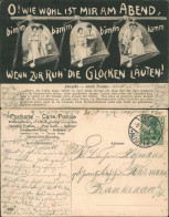 Ansichtskarte  Liebe Liebespaare Love WENN ZUR RUH DIE GLOCKEN LÄUTEN! 1914 - Couples