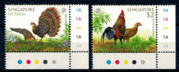 Singapore 2013 Joint Issue Vietnam Birds Pheasant Junglefowl Mint Set 2v Bird - Singapore (1959-...)