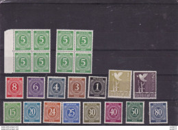 GERMANY: 1946 Allied Occupation, Zone, Numerals Stamps. MHN** - Otros & Sin Clasificación