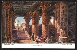 Künstler-AK F.Perlberg: Temple Von Esneh  - Perlberg, F.