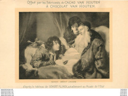 CACAO ET CHOCOLAT VAN HOUTEN ISAAC BENIT JABOB   TABLEAU FORMAT CPA - Van Houten