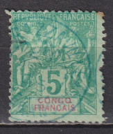 Timbre Oblitéré Du Congo Français De 1892 YT 15 MI 18 - Oblitérés