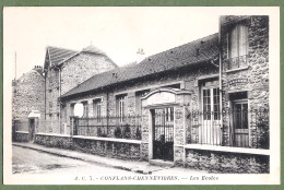 CPA Vue Très Rare (carton Très Souple) -  YVELINES - CONFLANS CHENNEVIERES -  LES ÉCOLES - 74 Rue Désiré Clément - - Conflans Saint Honorine