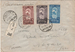 EGYPTE - Lettre Recommandée De EMAD EL DIN à Destination De NOGARO - 1938 - Cartas & Documentos