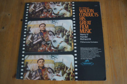 SIR WILLIAM WALTON CONDUCTS HIS GREAT FILM MUSIC RARE LP AMERICAIN 1973 VALEUR+ - Filmmuziek