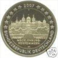 Duitsland 2007  2 Euro Commemo  D Atelier D   Mecklenburg (Schwerin)    UNC Uit De Rol  UNC Du Rouleaux - Germania