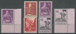 Suisse 1958/59 History Histoire Serie Storica - #612/15 Cpl 4v Set + 2v Sheet Corner  - MNH Condition - Unused Stamps