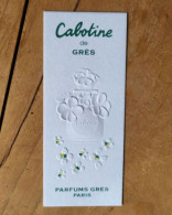 Carte Gres Cabotine - Profumeria Moderna (a Partire Dal 1961)