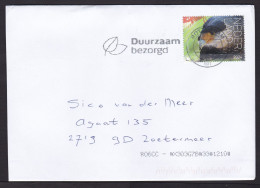 Netherlands: Cover, 2024, 1 Stamp, Bird From Bonaire Island, Dutch Antilles (traces Of Use) - Covers & Documents