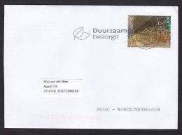 Netherlands: Cover, 2024, 1 Stamp, Pacific Cleaner Shrimp From Bonaire Island, Dutch Antilles (traces Of Use) - Lettres & Documents