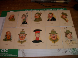 Serie De 10 Cartes HansiTËTES DE BOCHES. - Hansi