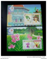 Lot Of 1991 /1993 SINGAPORE' 95 ORCHID SERIES MINIATURE SHEET M/S STAMP (S-26) - Singapore (1959-...)