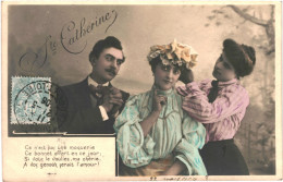 CPA Carte Postale France Sainte-Catherine Une Couple Coiffe Une Jeune Dame  VM82171 - St. Catherine