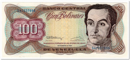 VENEZUELA,100 BOLIVARES,1992,P.66e,UNC - Venezuela