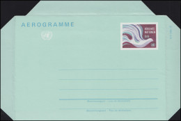 UNO Wien Luftpostfaltbrief LF 1 Friedenstaube 9 Schilling 1982, Ungebraucht ** - Other & Unclassified