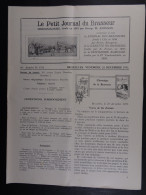 Le Petit Journal Du Brasseur N° 1755  De 1933 Brasserie Belgique Bières Publicité Matériel Brassage Brouwerij - 1900 - 1949