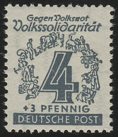 SBZ 139Y Volkssolidarität 4 Pf, Dunkelblaugrau, ** - Ungebraucht