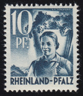Rheinland-Pfalz 3 Freimarke 10 Pf. ** - Rheinland-Pfalz