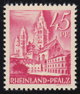 Rheinland-Pfalz 10vv I Freimarke 45 Pf. ** - Renania-Palatinado