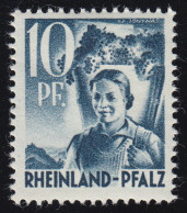 Rheinland-Pfalz 3yv I Freimarke 10 Pf. ** - Renania-Palatinado