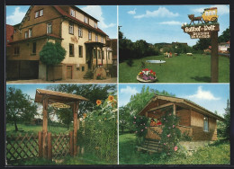 AK Reichelsheim-Beerfurth / Odenwald, Landgasthof Und Pension Zur Post, Eingang, Wegweiser  - Odenwald