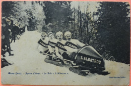 CARTE MOREZ - 39 - LE BOB L' ALBATROS - BOBSLEIGH - SPORTS D' HIVER -2 SCANS -18 - Morez