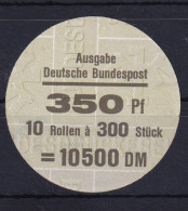 Bund 1407 Verschlußteller 350/300 SWK 350 Pf Typ I - Otros & Sin Clasificación