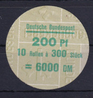 Bund 1665 Verschlußteller 200/300 SWK 200 Pf Typ V - Otros & Sin Clasificación